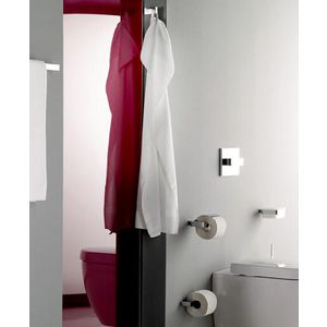 Closetrolhouder LOFT zwart met klep