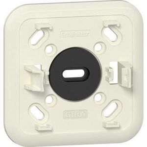 Montageplaat 1-v K/P25 schakelaar Opbouw creme wit
