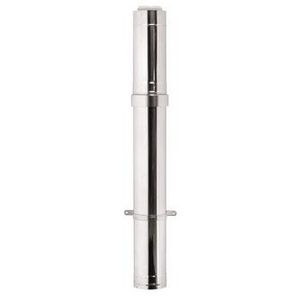 Rolux buitenwandsysteem dakdoorvoer 1000mm concentrisch 60/100 pp/inox