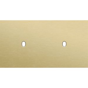 Tweevoudige afdekpl. horizontaal 71mm centerafstand twee enk