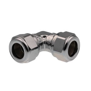Kniekoppeling Super knel 15x15mm S1210 DZR (DeZinc. Resistant) vernikkeld k/g