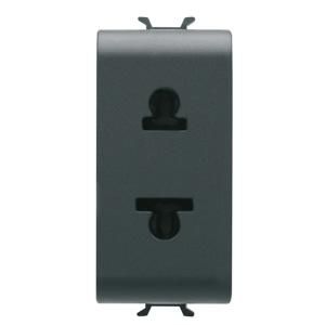 EURO-AMERICAN STANDARD SOCKET- 250/125V ac-2P 15A VVE=12