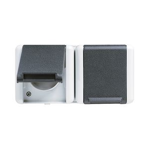 Wandcontactdoos WG800 2vdg mt penaarde en onderkast
