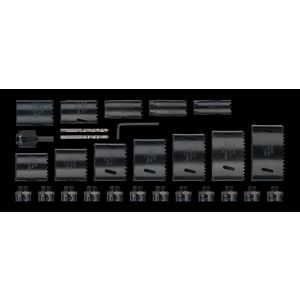 Gatzagenset 12-delig bi-metaal 8% cobalt met snelwisselsysteem