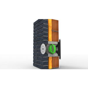 MuurroosterSilenzio Retro ZR met Duco buitenrooster