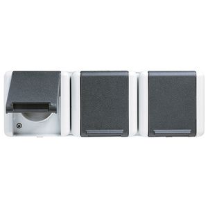 Wandcontactdoos WG800 3vdg mt penaarde en onderkast