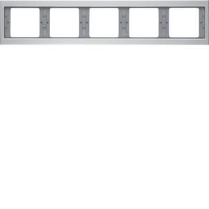 Afdekraam 5-v hor. berker K.5 aluminium