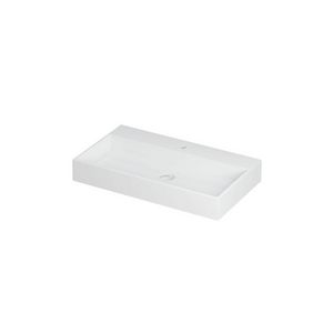 INK United Wastafel Porselein 1 kraangat Mat wit 80x45