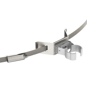 Leidinghouder spanband isCon grijs Ø26mm VVE=10 5408066