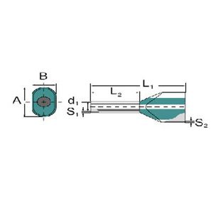 Adereindhuls dubbel 0.75mm² l: 1 9018570000 VVE=500