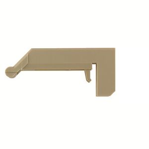 Afsluit- eindplaatbeige polyamide 66 h:64mm b:40.6mm VVE=10