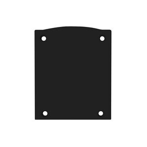 E116 eindkap alu zwart RAL9005 voor profiel PN17, 2 st