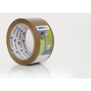 Verpakkingstape bruin 50mm x 66m VVE=108