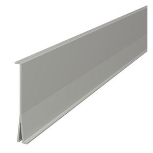 Lengte a 2m. Scheidingschot 100mm polyvinylchlorid grijs