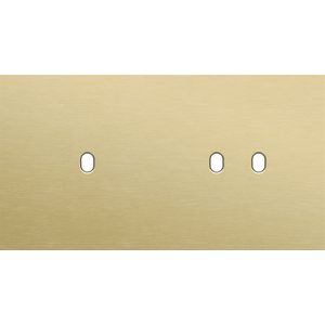 Tweevoudige afdekpl. horizontaal 71mm centerafstand een enke
