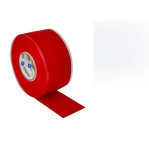 Zelfklevende tape rood 25.4mm x 3.65 meter x 0.5mm VVE=24