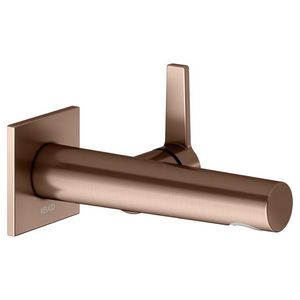 1-hendel wastafelmengkraan opbouwmontage DN 15 vierk/roodgoud geborsteld