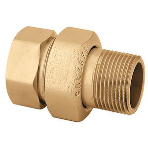 Driedelige koppeling recht 2"bn.x"bt.