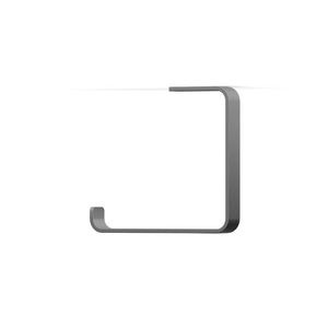 Closetrolhouder ROLL CURVED rvs geborsteld tbv Mini Base Shelf