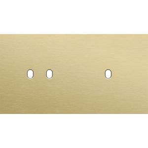 Tweevoudige afdekpl. horizontaal 71mm centerafstand een twee