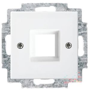 Centraalplaat 1 x MJ 216000-2/216005-4 SI-B alpin wit