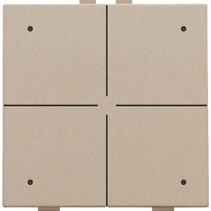 4-voudig drukknop leds/comfortsens. HomeControl champagne