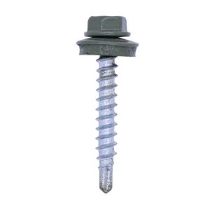 Boor/damwandschroef 4,8x35mm zeskantkop 14mm RAL7038 VVE=50