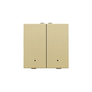 2-voudige drukknop leds/comf.sens. HomeControl gold