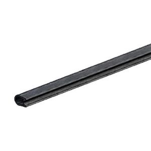 Afschermstrip vinyl L=5m. zwart