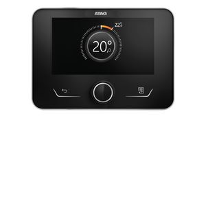 Ruimteklokthermostaat 2dr. 24V zwart elektrisch NEOZ