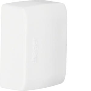 Eindstuk voor goot 12x30mm LFK verkeerswit