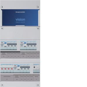 Groepenkast 9-groepenverdeler HS 3xALS 2P 30mA +T 3-fase