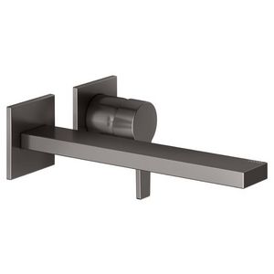 1-hendel wastafelmengkraan v opbouwmontage DN 15 titaanzwart geborsteld