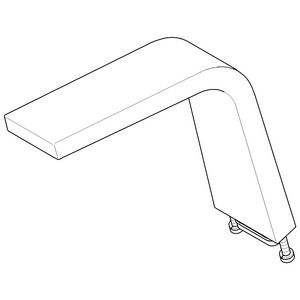 Uitloop 45x155x170mm chr