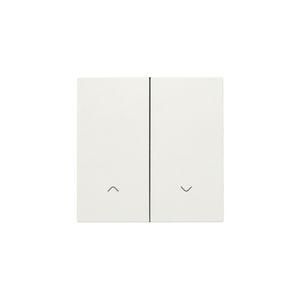 Afwerkingsset dubbele elektr. rolluikschakelaar white