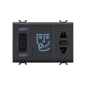 SHAVER SOCKET+INSULATION TRANSF 3M B