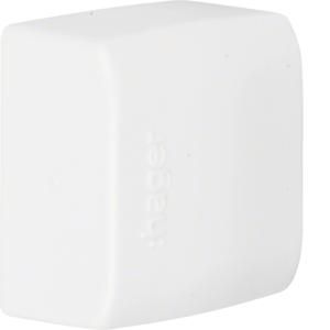 Eindstuk voor goot 12x20mm LFK verkeerswit