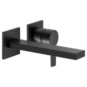 1-hendel wastafelmengkraan (59916 000070) uit. 197mm zwart mat