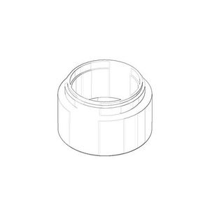 Beluchter mouw 28x17,5mm chr