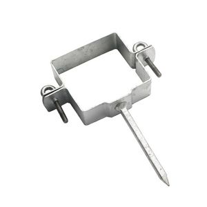 Zinken HWA pijpbeugel vierkant 80x80mm met slagpen VVE=25