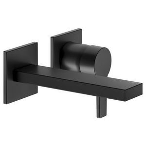 1-hendel wastafelmengkraan (59916 000070) uit. 165mm zwart mat