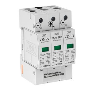 SurgeController V20 3-polig voor PV 1000V DC
