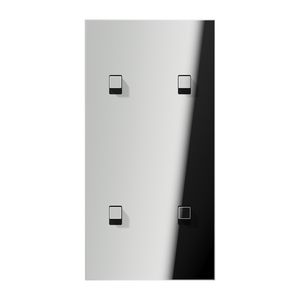 Afdekking LS1912 glans chroom verticaal 2+2 hevel cylin