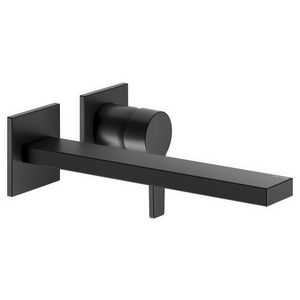 1-hendel wastafelmengkraan (59916 000070) uit. 243mm zwart mat