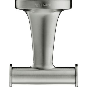 Starck T Handdoekhaak doppelt rvs Geborsteld 60x76x50mm