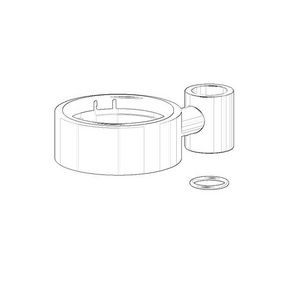 Houder v. glashouder schuif 65x33x111mm chr