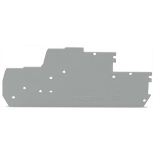 Afsluit-/tussenplaat 1mm dik grijs VVE=25