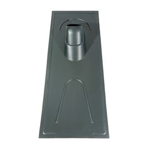 Univ. pan UR 460x1061mm v. rieten dak 25-45° zwart 131