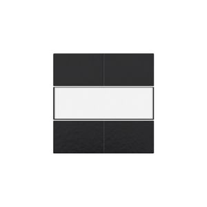 Afwerkingsset 4-voudige pot.vrij knop 24V tekstveld pianobla