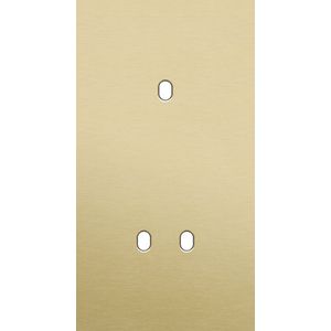 Tweevoudige afdekpl. verticaal 71mm centerafstand een enkelv